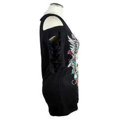 BOL Women's Devilish Open Shoulder Top-5