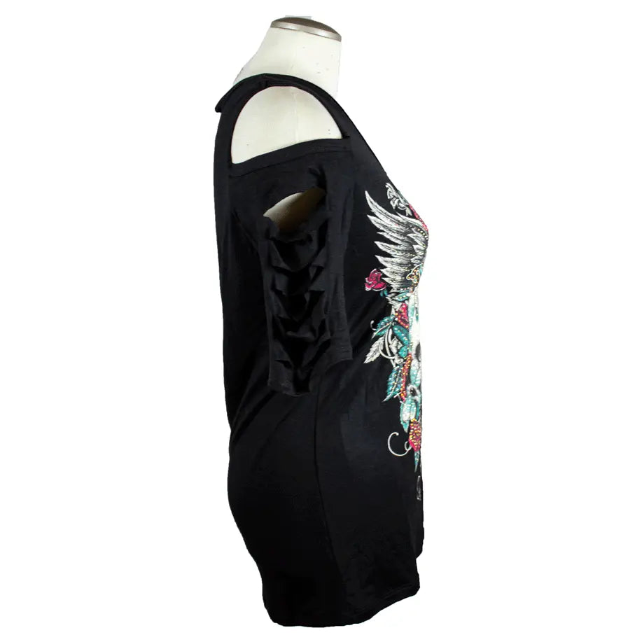 BOL Women's Devilish Open Shoulder Top-5