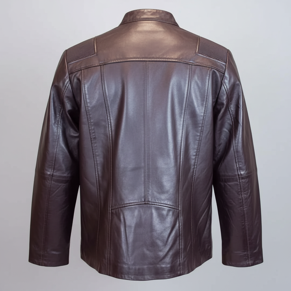 BOL Women's Paulina Ribbed Shoulder Leather Jacket-7