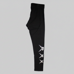 BOL Women's Rhinestone Skull Leggings-2