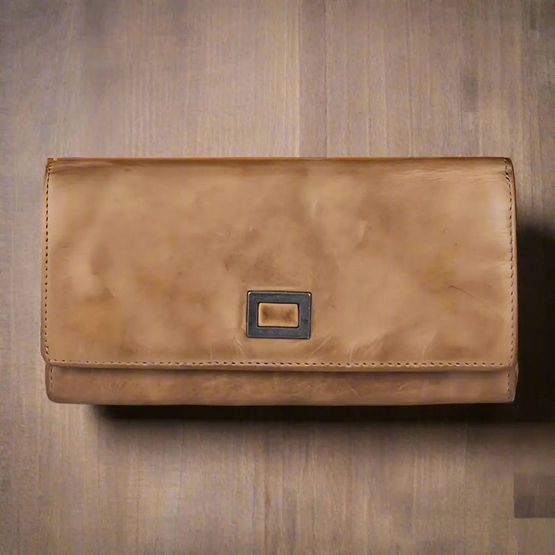 MET Women's Square Tab Leather Wallet-2