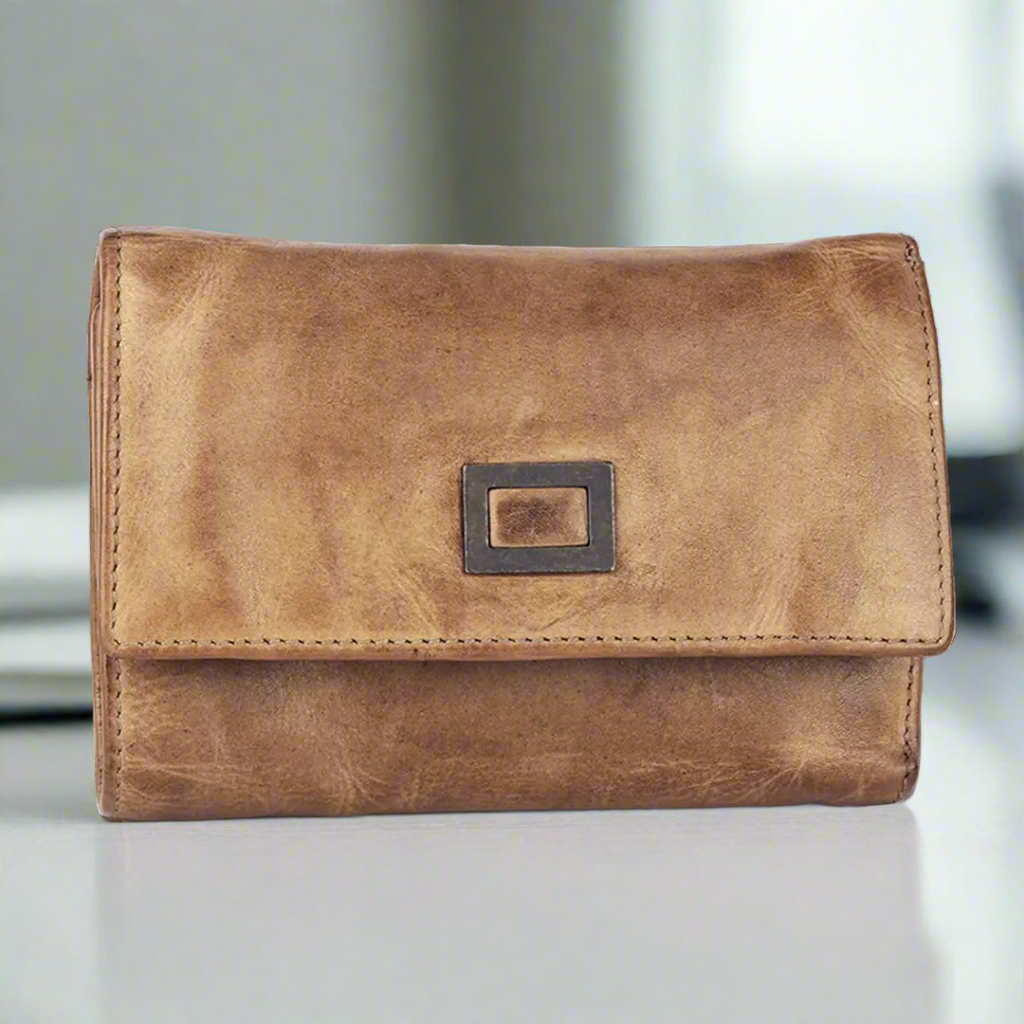 MET Women's Square Tab Leather Wallet-2