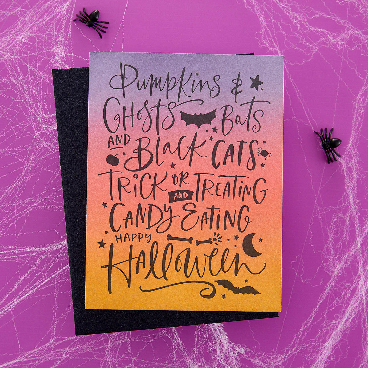 Pumpkins & Ghosts Background Press Plates from the Betterpress Halloween Collection-5
