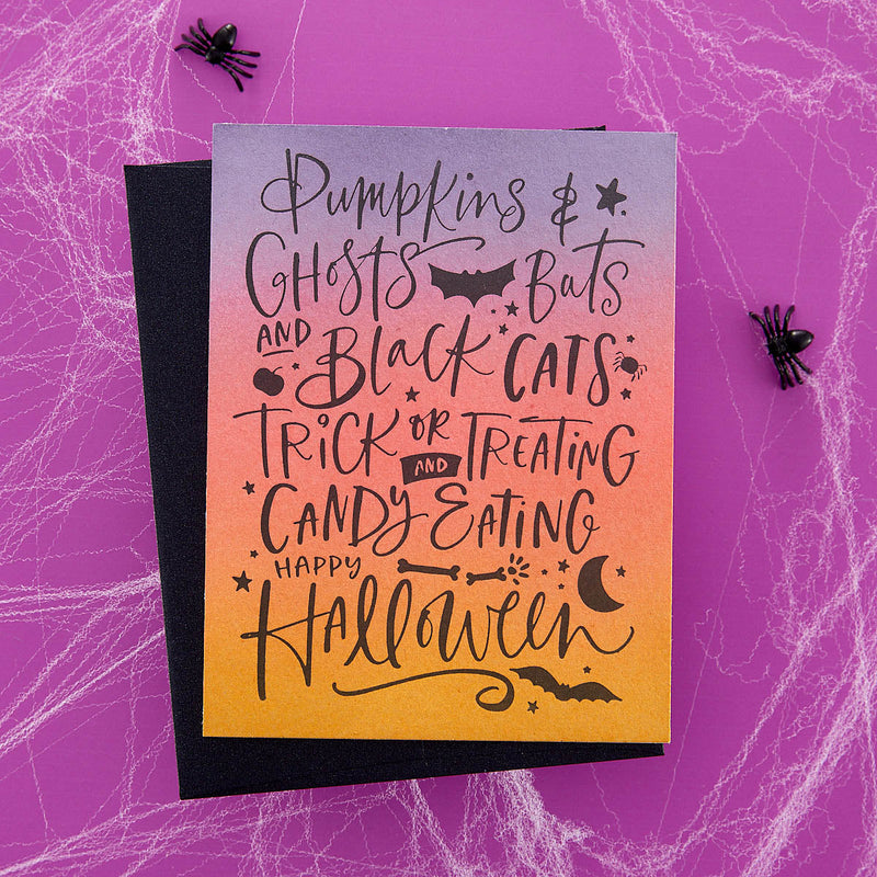 Pumpkins & Ghosts Background Press Plates from the Betterpress Halloween Collection-5