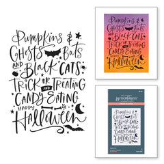 Pumpkins & Ghosts Background Press Plates from the Betterpress Halloween Collection-2