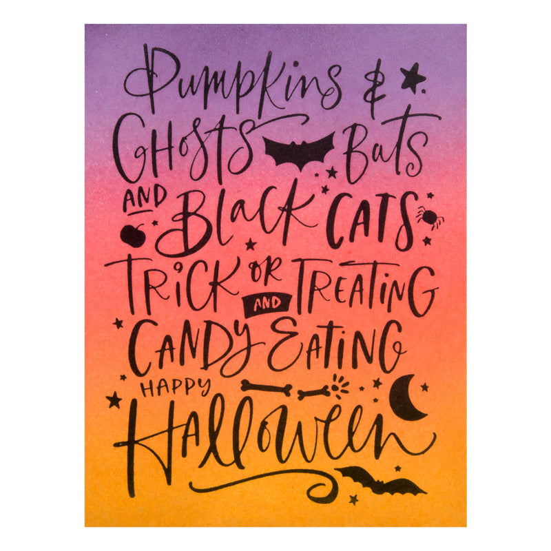 Pumpkins & Ghosts Background Press Plates from the Betterpress Halloween Collection-4