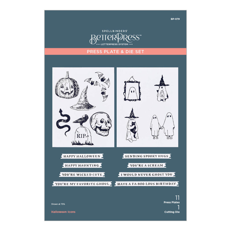 Halloween Icons Press Plate & Die Set from the Betterpress Halloween Collection-1