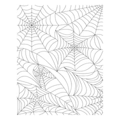 Spider Web Background Press Plate from the Betterpress Halloween Collection-3