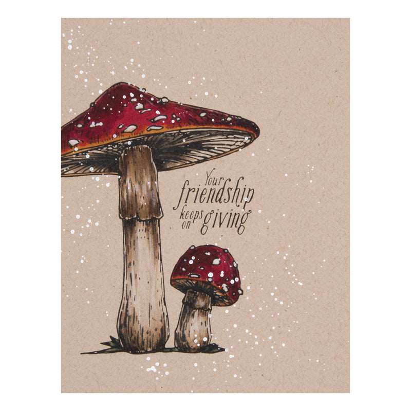 Set de presse et de matrices Duo de champignons de la collection BetterPress Autumn-4