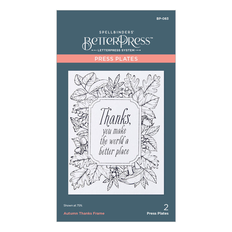 Autumn Thanks Frame Press Plate from the BetterPress Autumn Collection-1