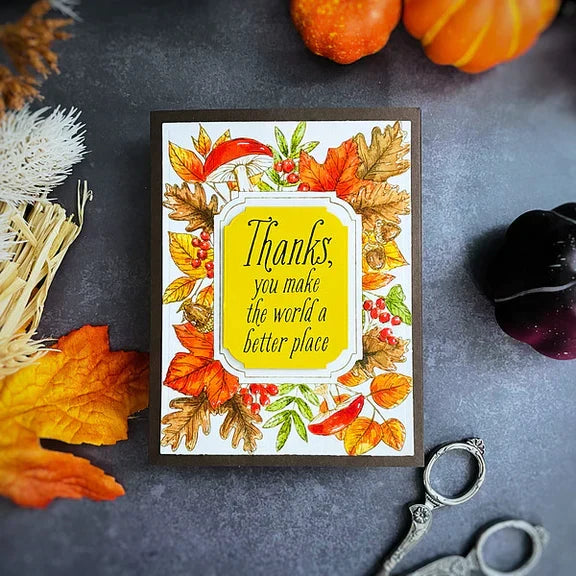 Autumn Thanks Frame Press Plate from the BetterPress Autumn Collection-6
