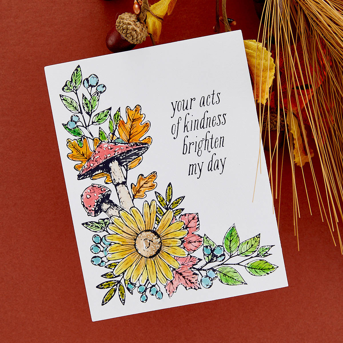 Plaque de presse et matrices « Autumn Floral Corner » de la collection BetterPress Autumn-5