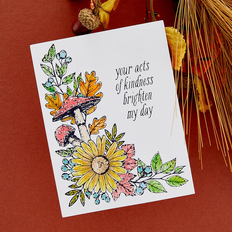 Plaque de presse et matrices « Autumn Floral Corner » de la collection BetterPress Autumn-5