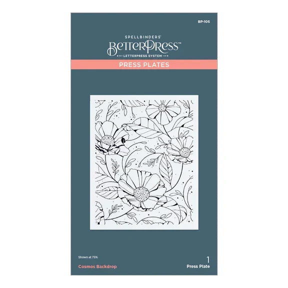 Cosmos Backdrop BetterPress and Stencil Bundle from the Pressed Posies Collection-3