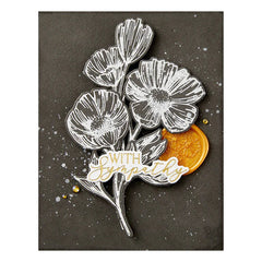 Plaque de presse et matrices Tiges de fleurs de la collection Pressed Posies-4