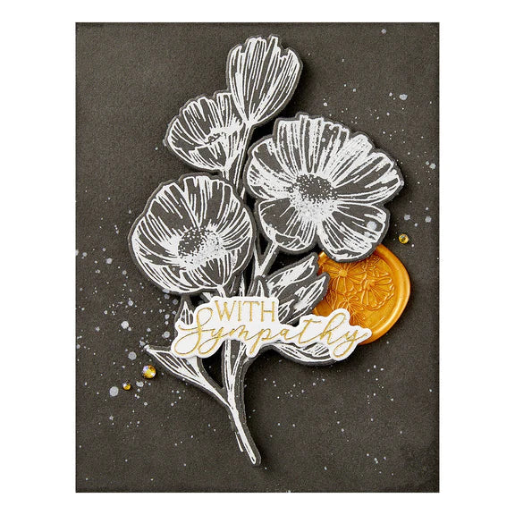 Plaque de presse et matrices Tiges de fleurs de la collection Pressed Posies-4