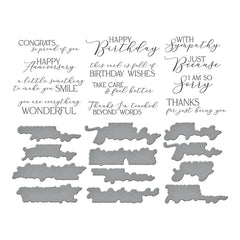 You are Everything Sentiments Press Plate & Die Set from the Pressed Posies Collection-3