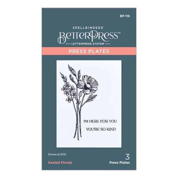 Sealed Florals Press Plate from the Pressed Posies Collection-1