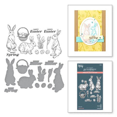 Spring Bunnies Press Plate & Die Set from the Spring Sampler Collection by Simon Hurley-2