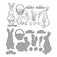 Spring Bunnies Press Plate & Die Set from the Spring Sampler Collection by Simon Hurley-3