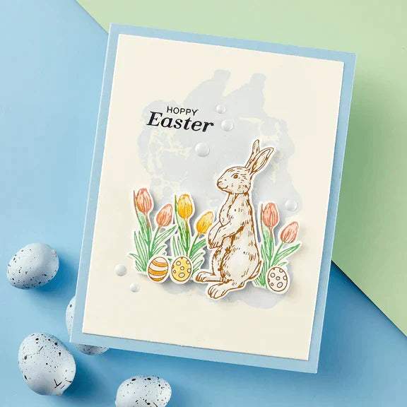 Spring Bunnies Press Plate & Die Set from the Spring Sampler Collection by Simon Hurley-6