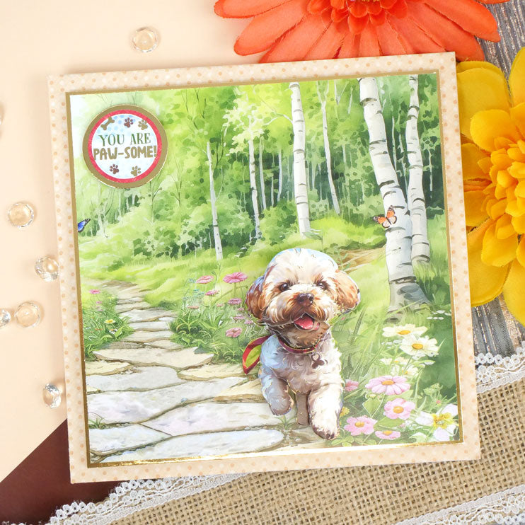 Brilliant Backgrounds - Playful Pals 8" x 8" Paper Pad-4