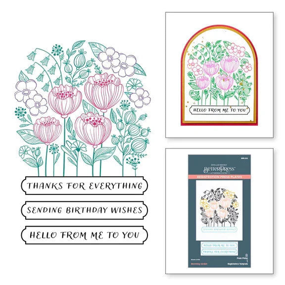 Blooming Garden Press Plates from the BetterPress Place & Press Registration Collection-2