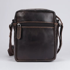 Greenwood Leather Mini-Messenger Bag. Premium Compact Crossbody Travel Organizer-7