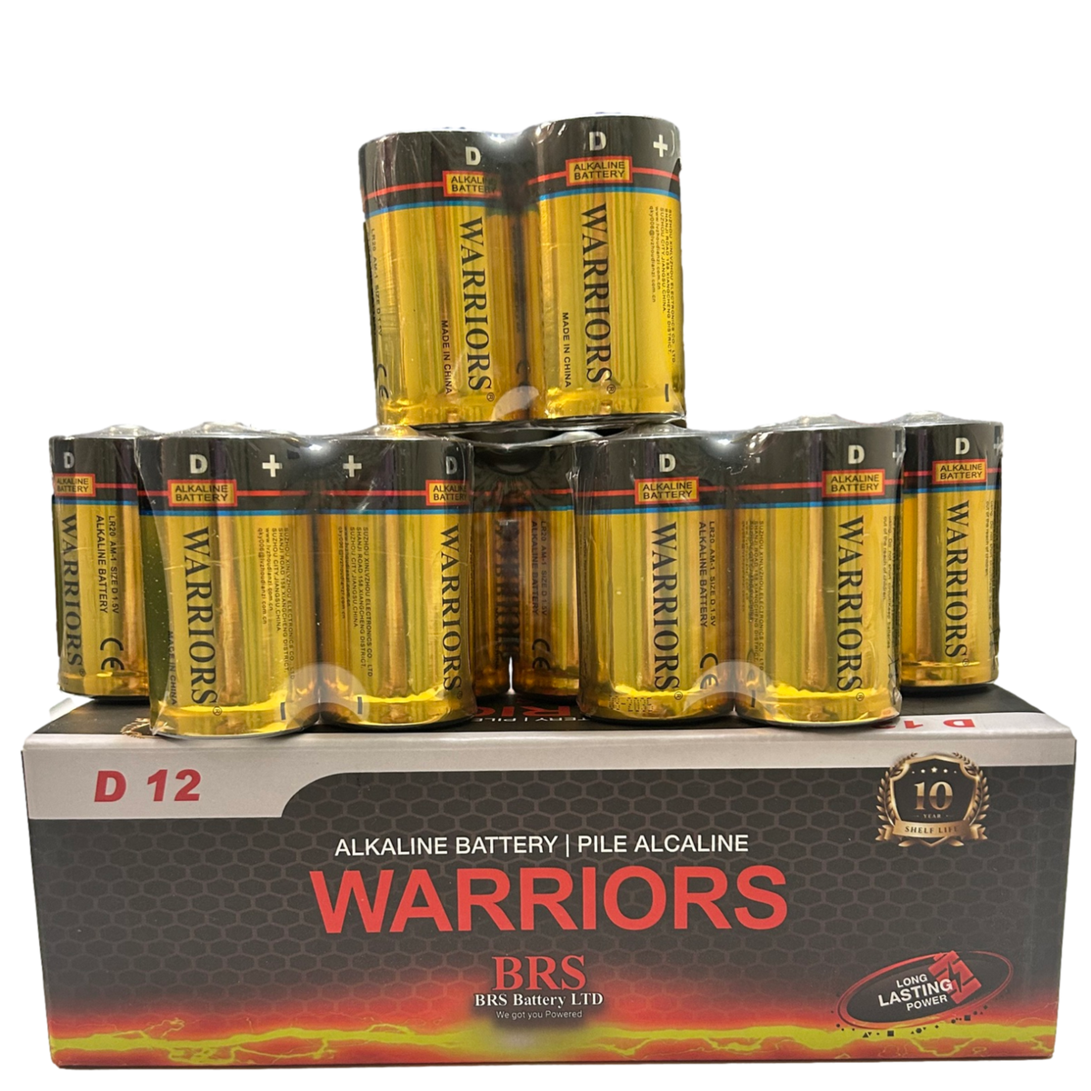BRS D Alkaline Batteries — 12‑Pack (BRSLR20D)-2