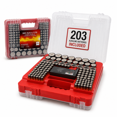BRS Emergency Battery Kit: 203 Alkaline Batteries + Tester-1
