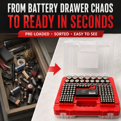 BRS Emergency Battery Kit: 203 Alkaline Batteries + Tester-4