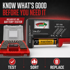 BRS Emergency Battery Kit: 203 Alkaline Batteries + Tester-6