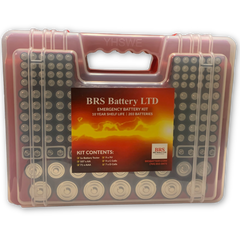BRS Emergency Battery Kit: 203 Alkaline Batteries + Tester-17