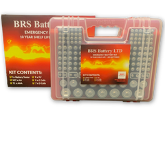 BRS Emergency Battery Kit: 203 Alkaline Batteries + Tester-16