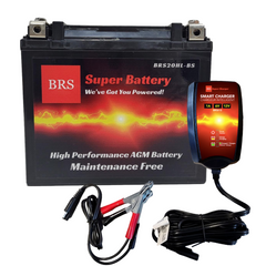BRS20HL-BS 30 Day Warranty Battery & Smart Charger / Maintainer Combo Bundle Kit-1
