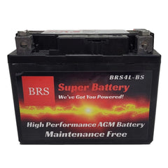 High Performance BRS4L-BS 12v Sealed AGM PowerSport 2 Year Warranty-2