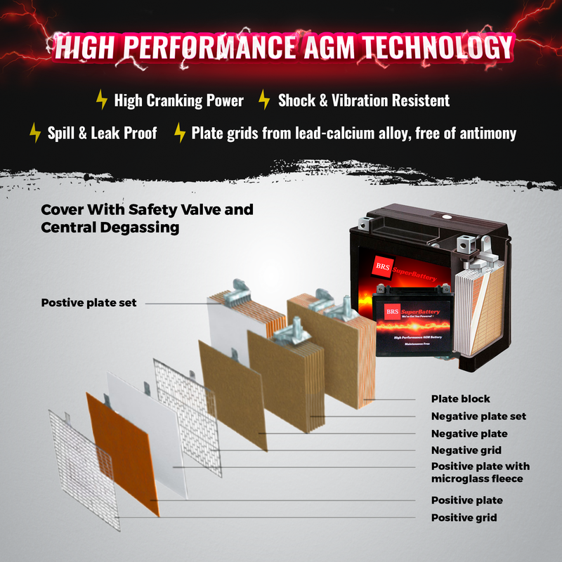 BRS24HL-BS 30 Day Warranty Battery & Smart Charger / Maintainer Combo Bundle Kit-12