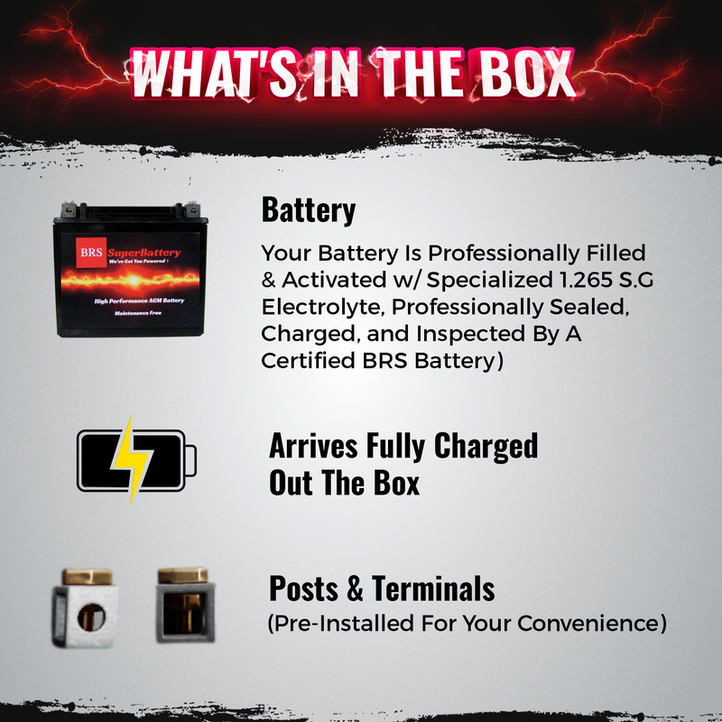 BRS12-BS 30 Day Warranty Battery & Smart Charger / Maintainer Combo Bundle Kit-14