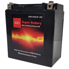 High Performance BRS20CH-BS 2 Year Warranty & Smart Charger / Maintainer Combo Bundle Kit 12v Sealed AGM PowerSports Battery-4