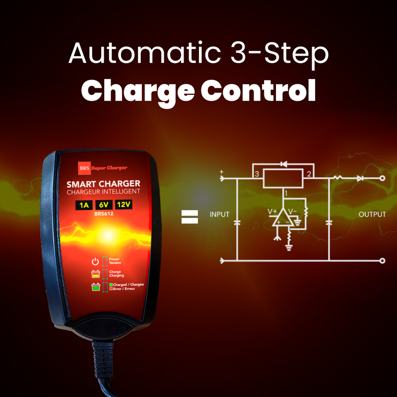 BRS Super Charger BRS612 - 6V/12V Trickle Charger - Battery Maintainer & Rejuvenator-11