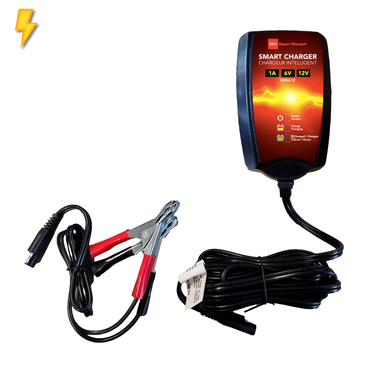 BRS Super Charger BRS612 - 6V/12V Trickle Charger - Battery Maintainer & Rejuvenator-18