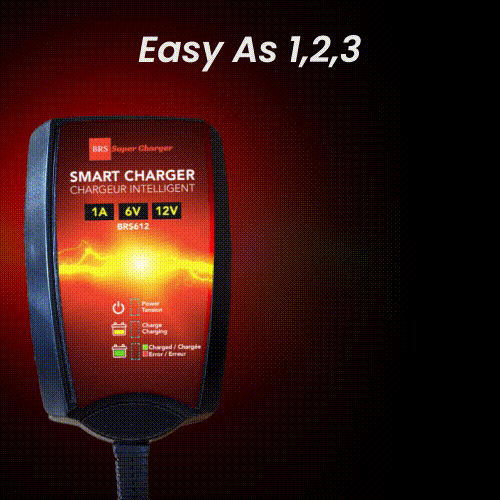 BRS Super Charger BRS612 - 6V/12V Trickle Charger - Battery Maintainer & Rejuvenator-7