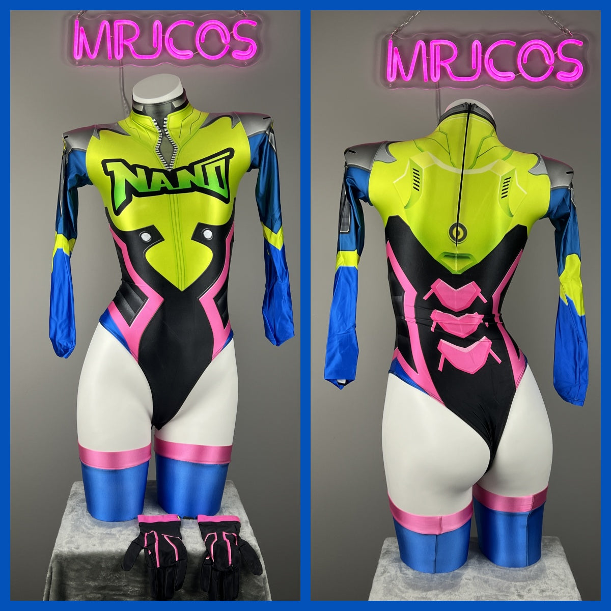 Spandex Cosplay Open Crotch BodySuit Halloween Costume-9