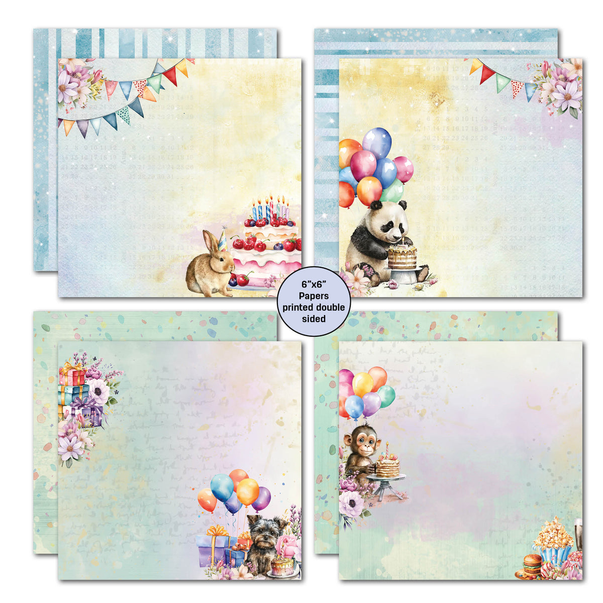 3Quarter Designs Birthday Wishes 6x6 Paper Pack-2