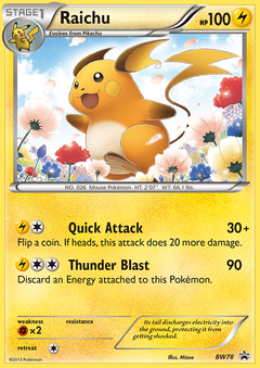 Raichu BW78/101 - BW Black Star Promos-1