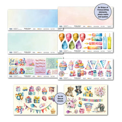 3Quarter Designs Birthday Wishes 12x12 Design Paper & Diecuts Set-6