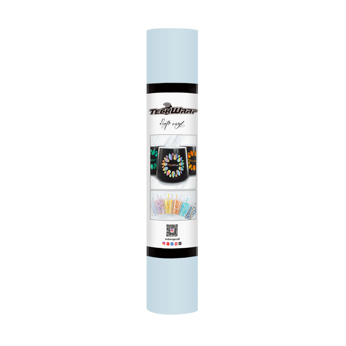 TeckWrap Matte Adhesive Vinyl - Baby Blue | Ideal for Art Projects, Decals, and More!-1