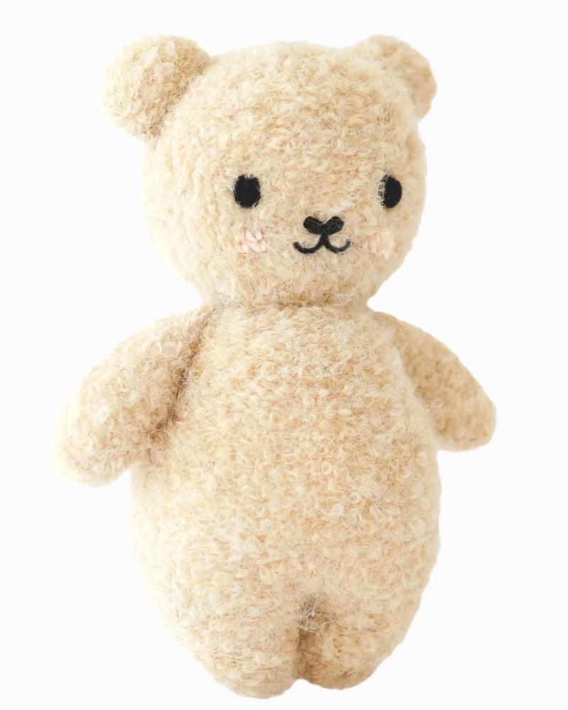 Baby bouclé bear (Honey) | Cuddle + Kind-1