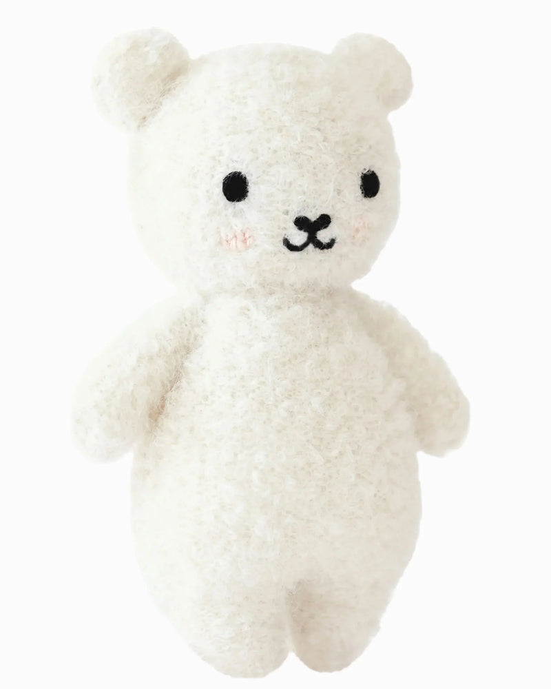 Baby bouclé bear (Ivory) | Cuddle + Kind-1