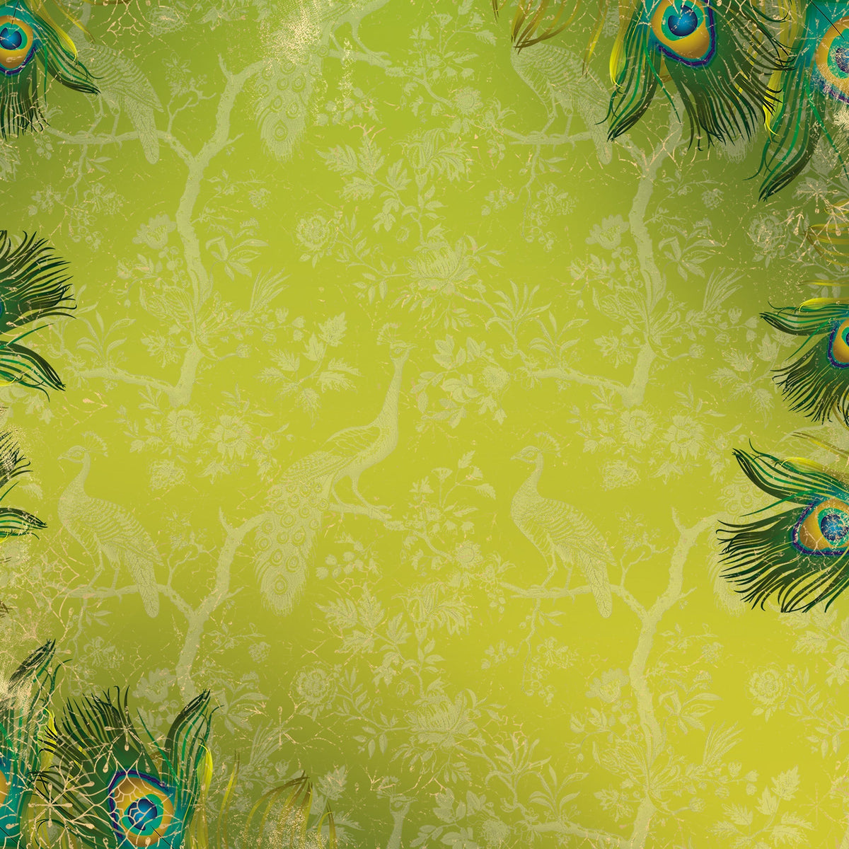 Graceful Plumes Paper Pad 6”x6”-12